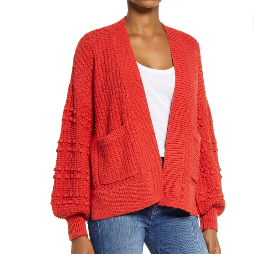 Bobble Cardigan Sweater